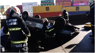 Vuelco en Puente Avellaneda: murió una chica y hubo seis heridos
