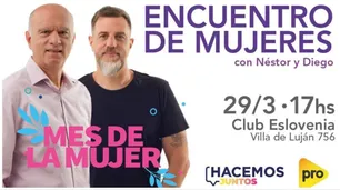 Militantes del PRO en Lanús organizaron un encuentro de mujeres encabezado por dos hombres: Grindetti y Kravetz