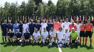 El picado de Macri antes del escrache: ganó el equipo blanco 3-2