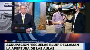 "Escuelas Blue": docentes dan clases abiertas fuera del horario para circular
