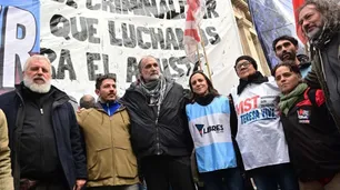 Organizaciones sociales se juntan en el Obelisco: Belliboni y Grabois anuncian "medidas de lucha" para la semana que viene