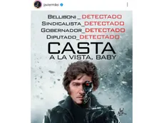 “Casta a la vista, baby”: el mensaje de Javier Milei a lo Terminator contra la "casta política"