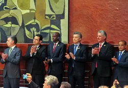 Macri llegó tarde y se descompensó en la asunción de Lenín Moreno