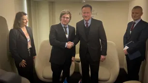 Con Malvinas y el FMI en la agenda, Milei se reunió David Cameron