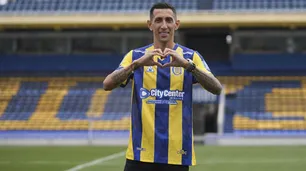 Di María fue presentado en Central: el ídolo vuelve tras 18 años y sueña con el título