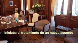 CFK mostró cómo quedó su despacho y apuntó al FMI