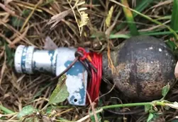 Hallaron una granada en la Panamericana y la hicieron detonar
