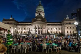 Así pasaron la Navidad las personas en situación de calle en una celebración realizada en el Congreso