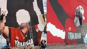 Rosario, entre narcos y barras: balearon a muralistas que pintaban a Maradona y Messi en Newell's