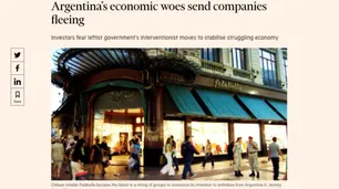 El Financial Times culpa al "intervencionismo" del gobierno por el éxodo de empresas
