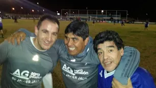 El sueño del pibe: jugó con Maradona en el último partido del 10 en Córdoba