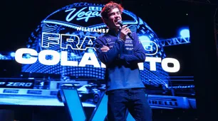 Furor por Colapinto en la previa de la carrera en Las Vegas: el guiño por la China Suárez y una sorpresa inesperada