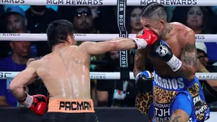 Manny Pacquiao 'le llenó la cara de guantes' a Mario Barrios, pero fue empate en Las Vegas