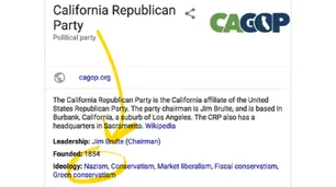 Google vincula al partido de Trump con el nazismo