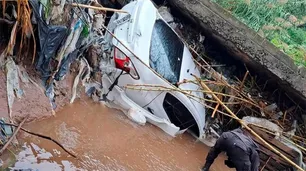 Encontraron sin vida a la pareja desaparecida en Tafí Viejo: su auto fue arrastrado por el temporal