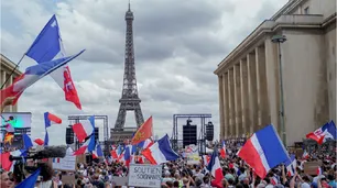 Casi 2 millones de franceses protestaron contra la reforma jubilatoria de Emmanuel Macron