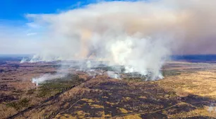 Un incendio voraz hace arder la zona de exclusión de Chernobyl