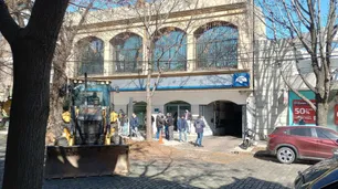 Descubrieron un túnel frente a un banco de San Isidro: el detalle que condujo al hallazgo