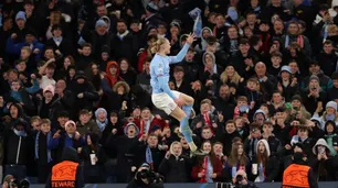 Erling Haaland convirtió cinco goles para la clasificación del Manchester City en la Champions League