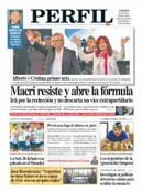 La tapa del Diario PERFIL de este domingo