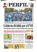 La tapa de Diario PERFIL del domingo 28 de febrero de 2021