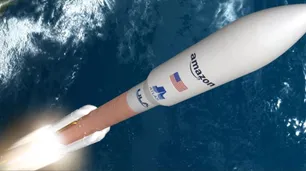 Amazon lanzó satélites de internet de la red Kuiper con el cohete Atlas V para competir con Starlink