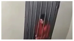 Video: lo iban a juzgar por homicidio y se escapó doblando unos barrotes de su celda