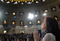 Cristina evitó confrontar con la oposición y criticó a jueces y empresarios