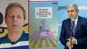 El dibujo humorístico de Nik en Revista Noticias sobre Aníbal Fernández