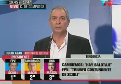 Julio Alak: "Votó el 79% del padrón"