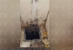 La ducha por donde escapó el "Chapo" Guzmán