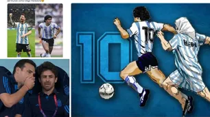 Llanto de Scaloni y desahogo de Aimar: así se vivió la primera victoria de Argentina en el Mundial