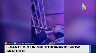 L-Gante dio un multitudinario show gratuito tras su gira internacional