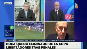 Guillermo Marconi: "No fue offside porque no hubo influencia del jugador de Boca"