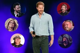 El príncipe Harry compartió escenario con J Balvin, Foo Fighters y Brian Johnson de AC/DC, y otros