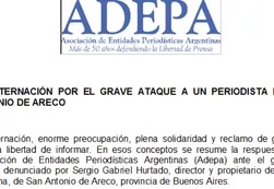 ADEPA expresó "consternación" por el periodista que denunció a narcos
