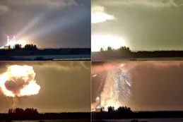 Video: la impactante explosión de un cohete de Blue Origin en la plataforma de lanzamiento durante prueba