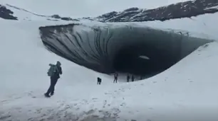 Tragedia en Ushuaia: un turista brasileño entró a una cueva prohibida y murió aplastado por un pedazo de hielo