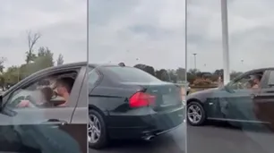 Video: hizo manejar a su hijo a alta velocidad sobre la Richieri y le suspendieron la licencia
