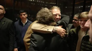 Alejandro Fantino emocionado por su reencuentro con Javier Milei: "Hermoso"