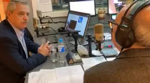El tenso cruce al aire entre Alberto Fernández y un periodista que lo entrevistaba