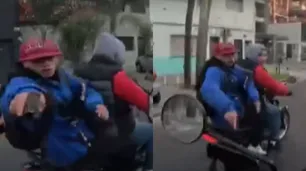 Video: dos motochorros intentaron robarle la moto en Morón, escapó a toda velocidad y grabó la persecución
