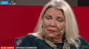 Los consejos de Carrió para afrontar la crisis: quedarnos tranquilos, apagar la tele y dar propina
