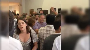 Militantes radicales a las piñas en la elección del presidente del Comité