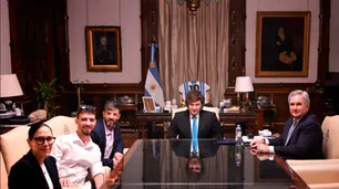De los túneles de Gaza a la Casa Rosada: Milei se encontró con dos argentinos que fueron rehenes de Hamás