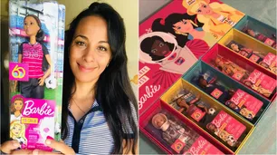 Evelina Cabrera recibió una muñeca futbolista