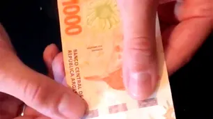Billetes de $ 1.000: el Gobierno le compra a España para que no falten a fin de año