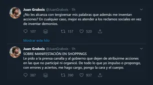 "Yo no fui": Juan Grabois se despegó de las protestas de la CTEP en shoppings