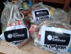 Polémica por la entrega de bolsas con alimentos de La Cámpora