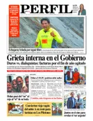 La tapa de Diario PERFIL de este sábado